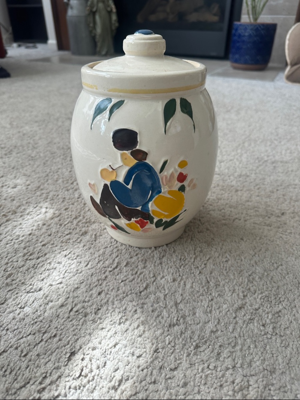 Vintage McCoy man with pipe cookie jar